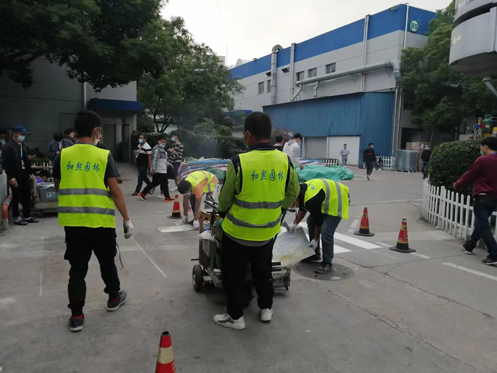 矽品科技廠區(qū)道路標識標線